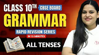 Grammar - All Tenses in 15 Minutes | Rapid Revision For Class 10 | English | Ankita Maam #cbse #10th