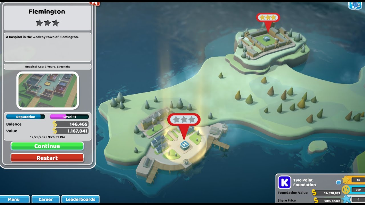 Two Point Hospital Relaxing Gameplay