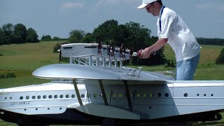 R\/C Airplane with 12x Gas Engine Dornier DO-X 1929 Lufthansa Giant RC Scale Flying Boat by M.Bräuer