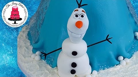 3D Frozen Olaf Out Of Fondant, Elsa Cake - How To With The Icing Artist