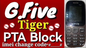 G.FIVE Tiger Mobile imei changes code pta block #tranding #imei #foryou