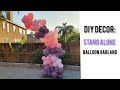 How to make an outdoor stand alone balloon garland no backdrop needed