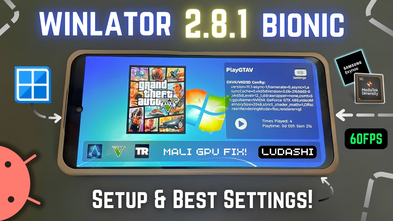 Winlator Bionic WINLATOR Bionic v2.8.1 Ludashi on Any Mali GPU Android - Setup & Best ...