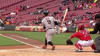 SF@CIN: Belt opens the scoring with a solo homer