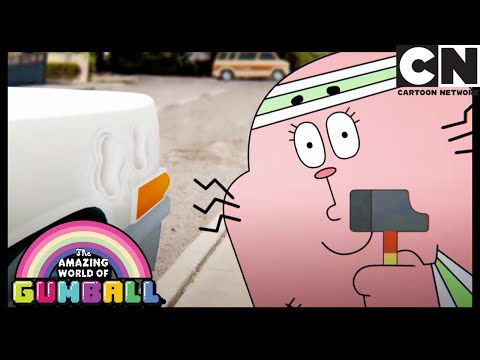 The Wattersons destroy Mr Robinson's car | The Car | Gumball | Cartoon Network