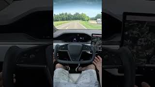 Tesla Model X Yoke Steering wheel Autopilot full video on Channel