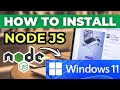 How to install node js in pc