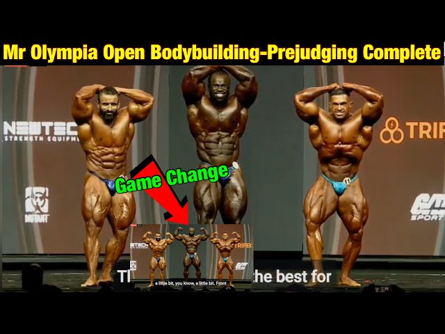 Mr Olympia Men's Open Bodybuilding Prejudging Complete Now, Samson Dauda  vs Hadi