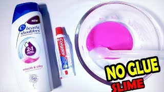 No GLUE  2018 How to make Shampoo and Toothpaste Slime