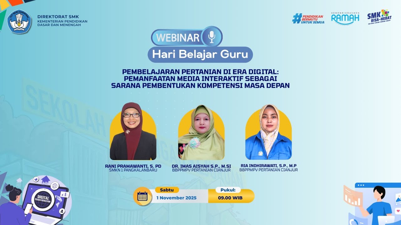 Webinar Hari Belajar Guru - Pembelajaran Pertanian di Era Digital