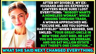 Famous After Divorce I Ended Up Homeless Until a Stranger Asked 'Are You Sophia You Just Inherited $47M' Wealth