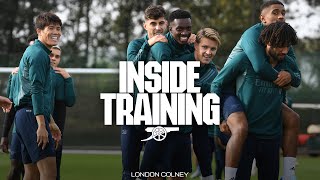 INSIDE TRAINING | Getting set to face Sevilla in the UEFA Champions League