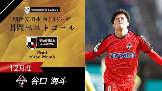 2020年12月度のＪ３月間ベストゴールは谷口 海斗（ロアッソ熊本）に決定！