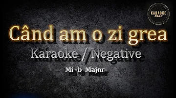 Cand am o zi grea Karaoke / Mi-b Major  ( cover by Oana Radu - Cand am o zi grea )