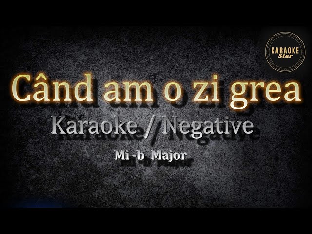 Cand am o zi grea Karaoke / Mi-b Major  ( cover by Oana Radu - Cand am o zi grea ) class=