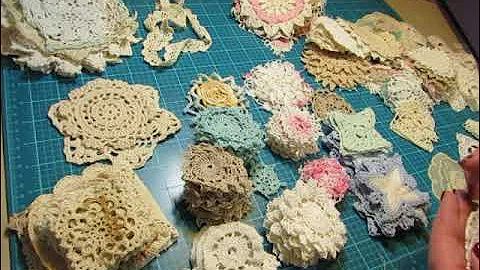 Back to Organizing!  Crocheted Doilies and More!  ...