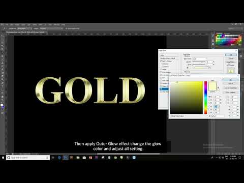 Photoshop Tutorials-Gold Text Effect Photoshop Tutorials-Gold Text Effect