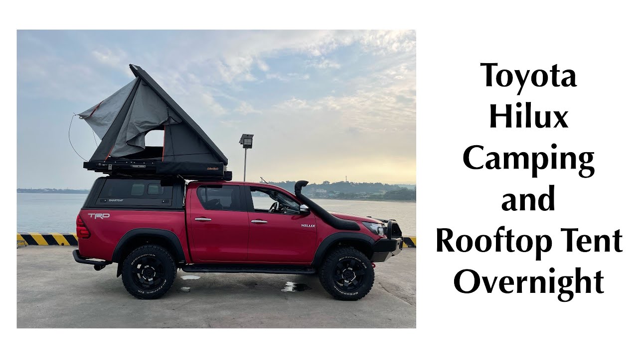 rigdom grøntsager Transcend Toyota Hilux Camping, SmartCap Canopy, Alu Cab Rooftop Tent, Alu-Cab 270°  Shadow Awning - YouTube