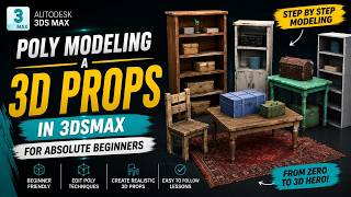 3ds Max Beginner Tutorial | Model Realistic 3D Props from Scratch ( Part 2)