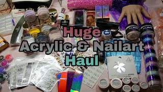 Huge Acrylic &amp; Nail Art Supplies Haul | A&amp;A glitter, glitterbels, Nail Mate &amp; More