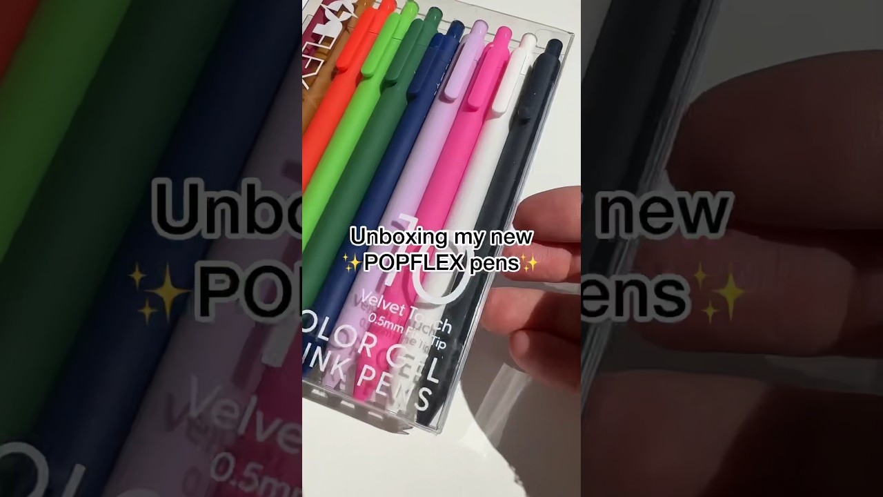 The colorful pens are a stationary must-have...