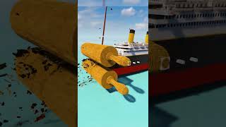 Titanic vs Rolling Pins #shorts #minecraft #teardown #titanic