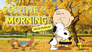 Positive Morning with Snoopy ☀️🍂| Relaxing Playlist for a Sweet Autumn by Jazzy