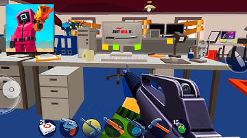 Pixel Combat: Zombies Strike - Gameplay Walkthrough Part 13 - New Map Office (Android Games)