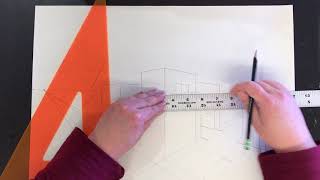 Two Point Perspective Part 8 - Balcony, doorway, pool