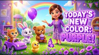 💜 LET'S LEARN PURPLE! | Fun Color Learning for Kids