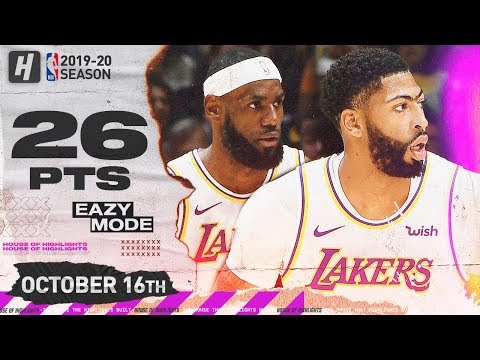 LeBron James & Anthony Davis DESTROYS WARRIORS! SICK Highlights 2019.10.16 - 26 Pts, 19 Assists!