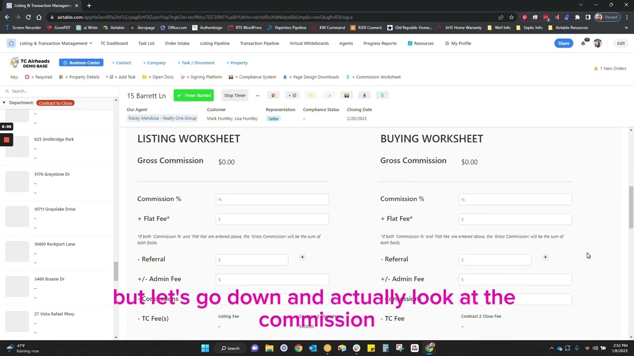 Airheads Pro Demo - Commission Calculator
