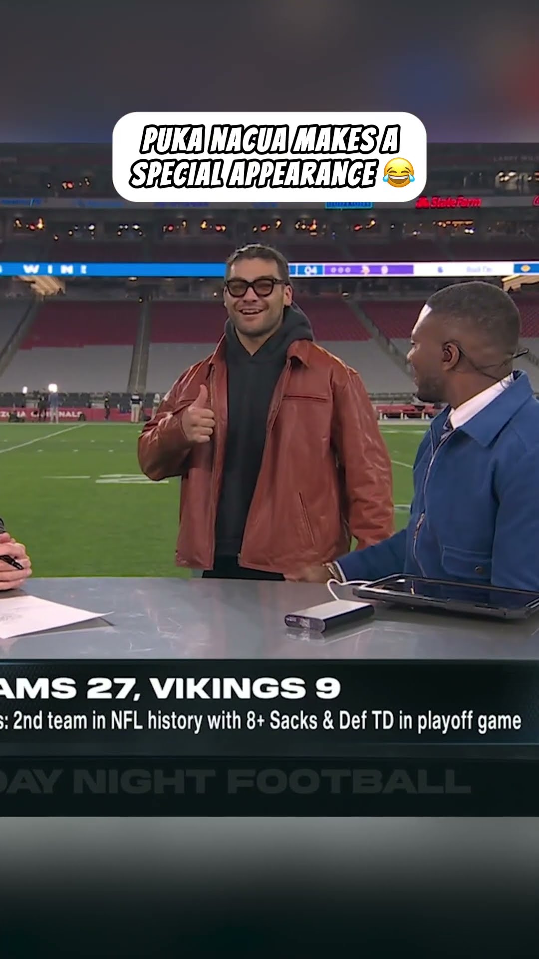 Puka Nacua signing off after the game ??