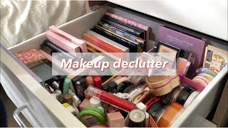 Huge makeup declutter |Road to minimalism, asmr | Aesthetic vlog