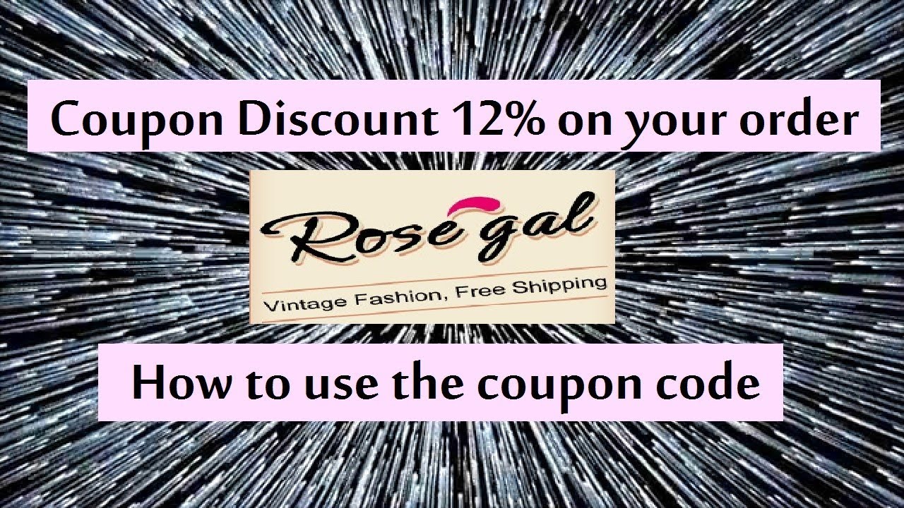 Rosegal Coupon Code 12 Off On Your Order YouTube