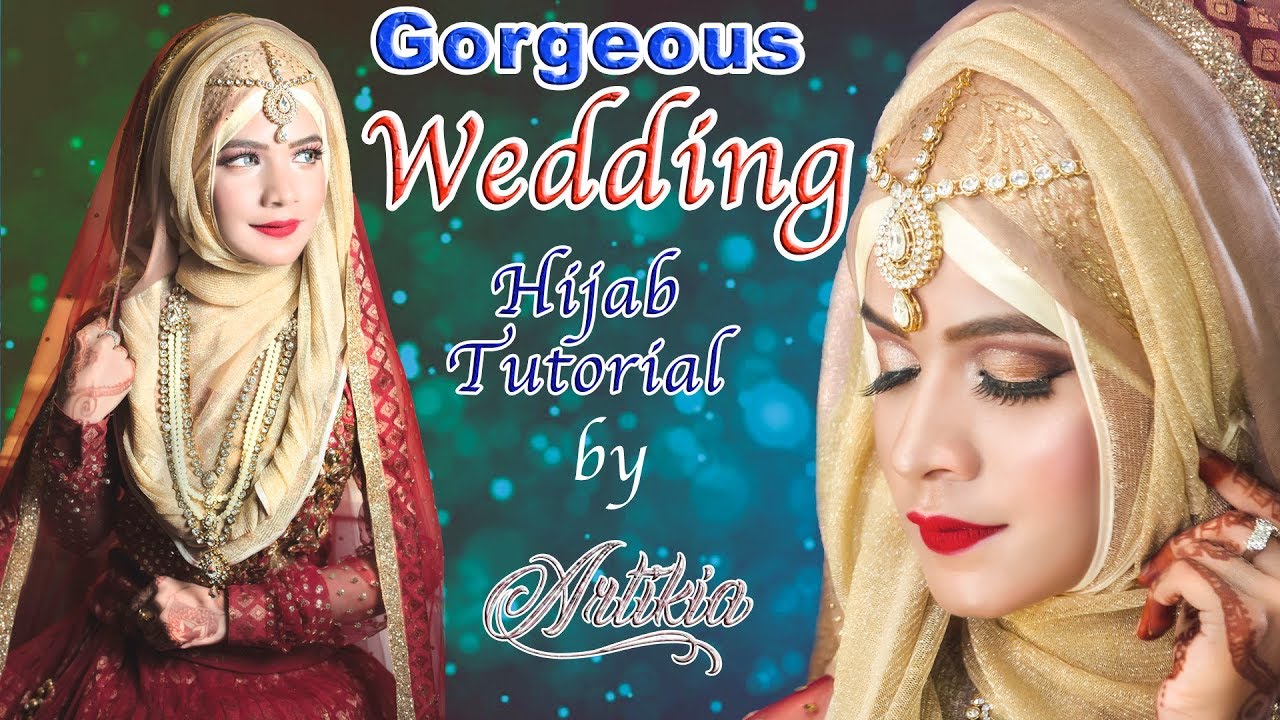 Gorgeous Wedding Bride Hijab Tutorial Hijab Style Artikia