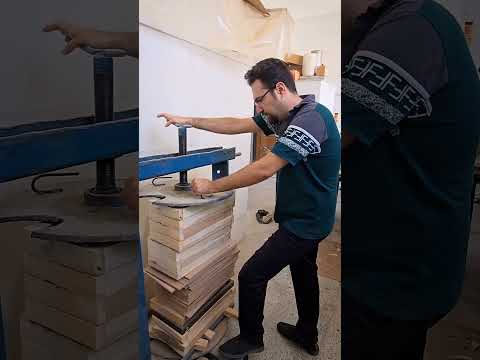 مراحل تولید به صورت نمادین خاتم تخته نرد   اصفهان هنر تختهنرد