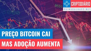 Bitcoin em Queda! O Medo Instala-se Mas Adoção Aumenta