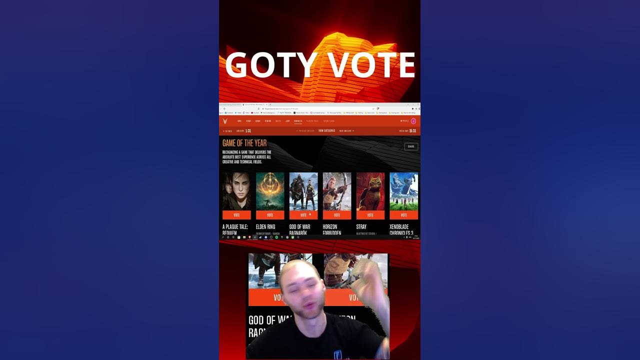My GOTY Vote - The Game Awards 2022 