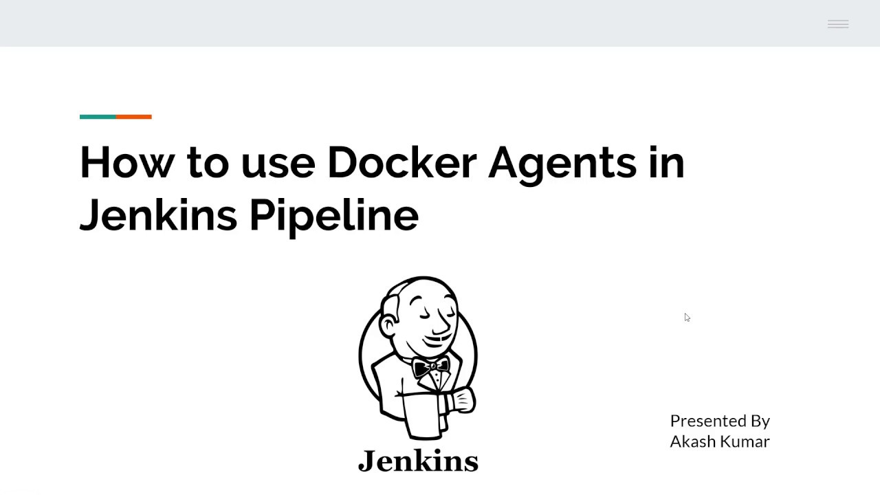 How To Use Docker Agents In Jenkins Pipeline With Newcontainerperstage Option