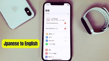 How to change language from Japanese to Engiish on Iphone