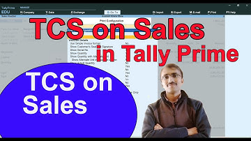 TCS Calculation in Tally Prime@COMPUTEREXCELSOLUTION