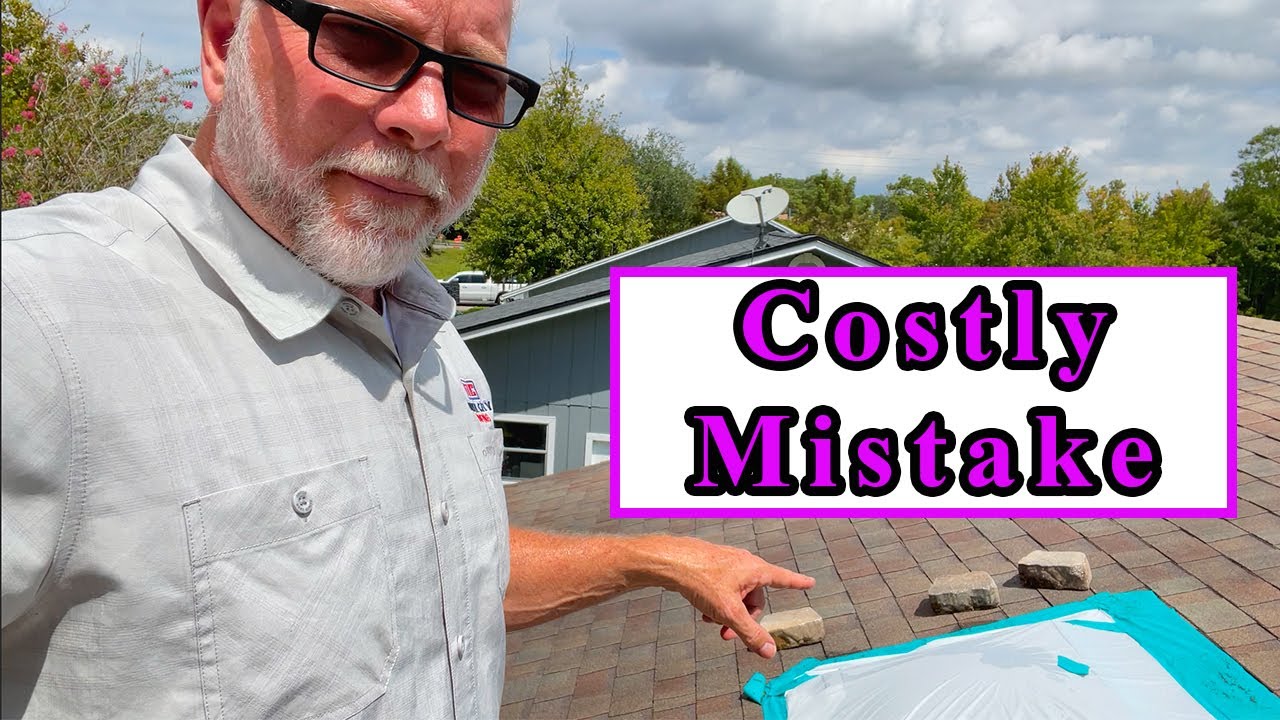 How to tarp a roof leak