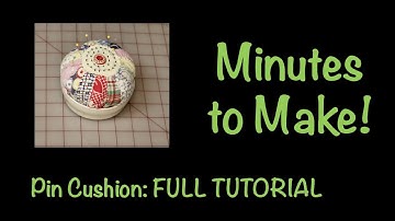 Minutes to Make! | Create a pincushion using thrifted bowl and scrap fabric