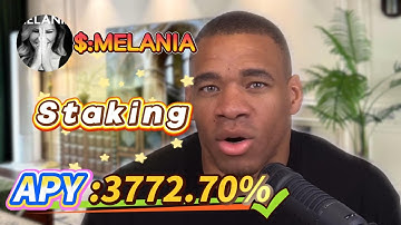 📊 Solana mining results revealed! MELANIA staking with real 3772.70% APY, no fake numbers!