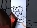 How to draw lotus from letter w very easy shorts ytshorts