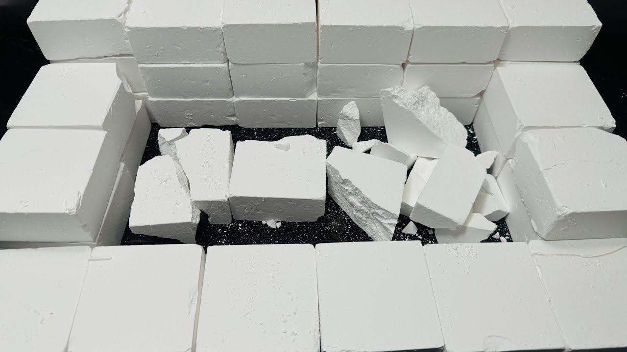 Gym Chalk ASMR Block Crush | Satisfying Plain Jane ASMR Crushing - YouTube