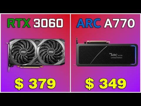 Intel Arc A770 vs GeForce RTX 3060. 2K Gaming Test