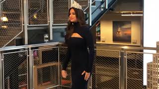 Miss Universe visits the Empire State Building