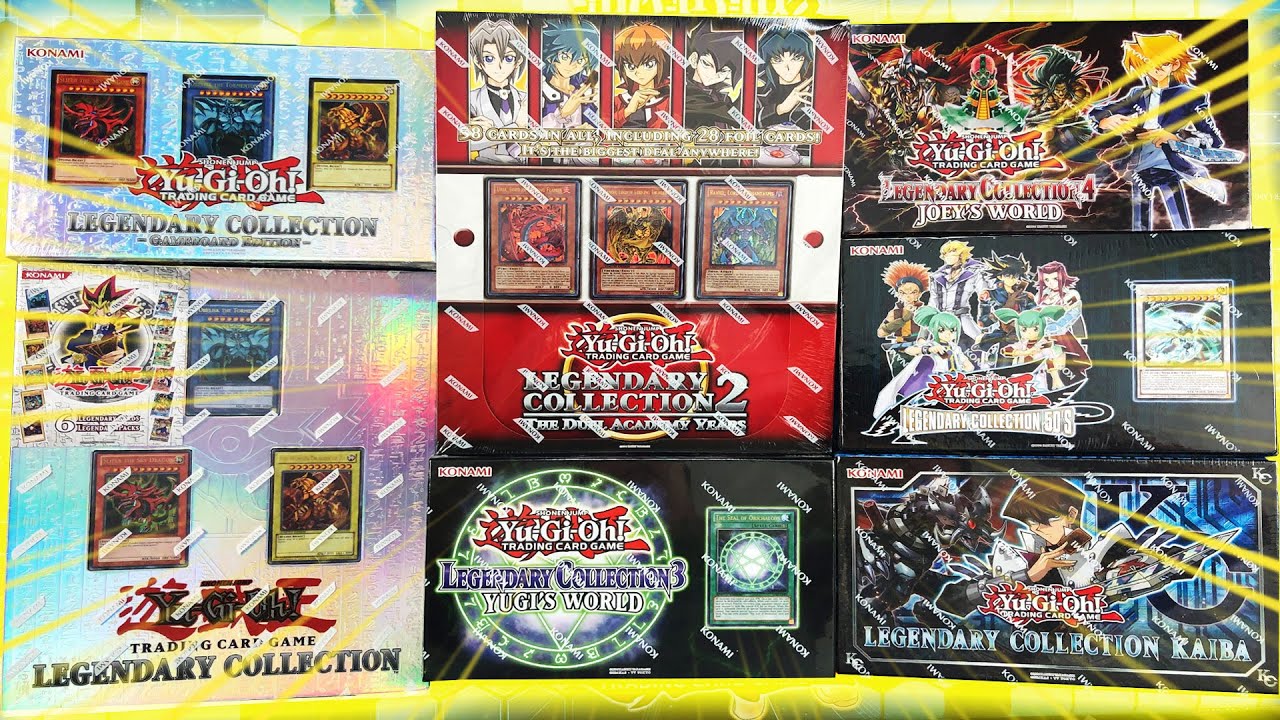 *OPENING ALL THE YUGIOH! LEGENDARY COLLECTIONS EVER RELEASED!* Best